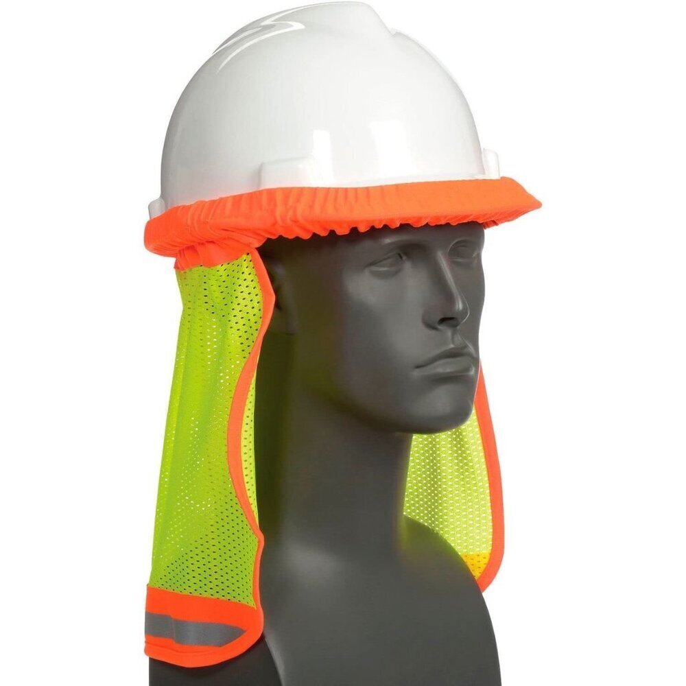 NEW MSA Safety 10098020 Hard Hat Sun Shade Protector Breathable Mesh Hi Viz Work